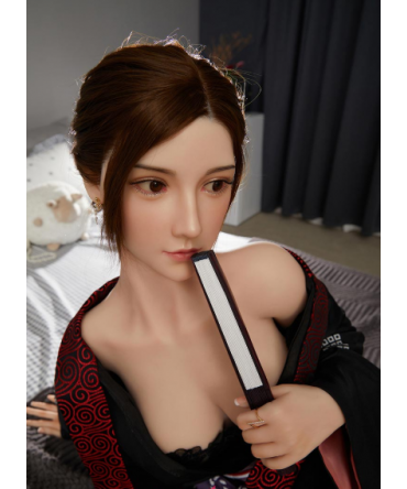 " 160cm/5ft3 D-cup Japanese Silicone Sex Doll Tifa with Head C51"